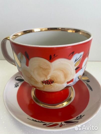 Фарфоровые чайные чашки гиганты
