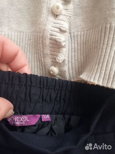 Юбка школьная и кофточка