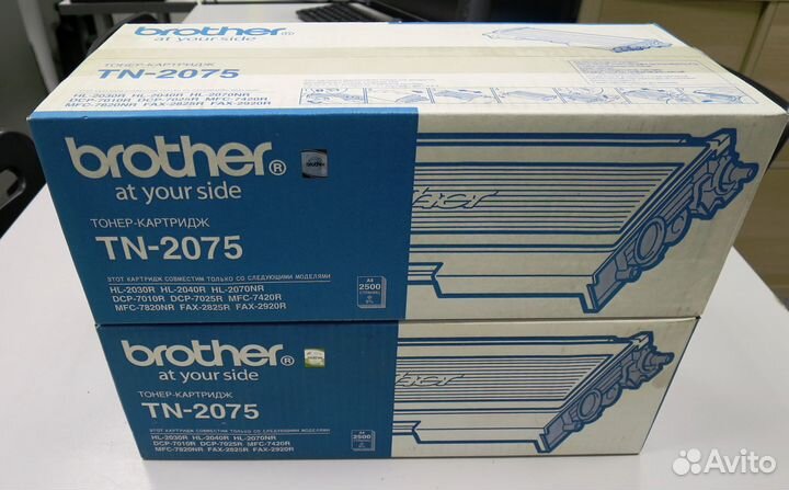 Тонер-картридж Brother TN2075, 2 шт
