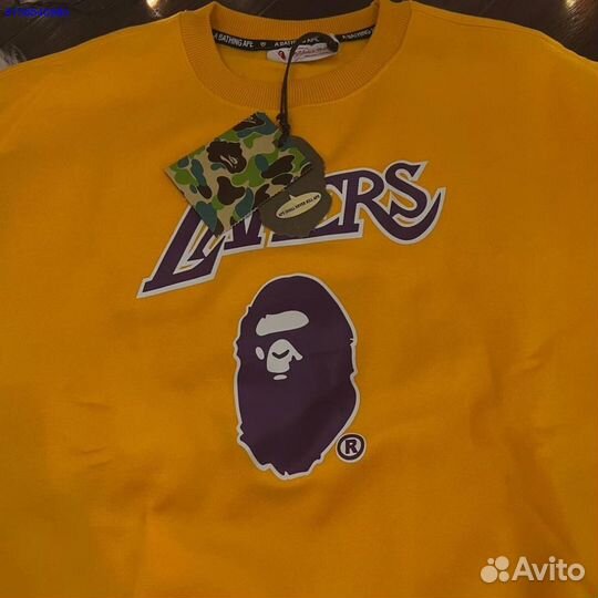 Свитшот Bape Lakers (жёлтый)