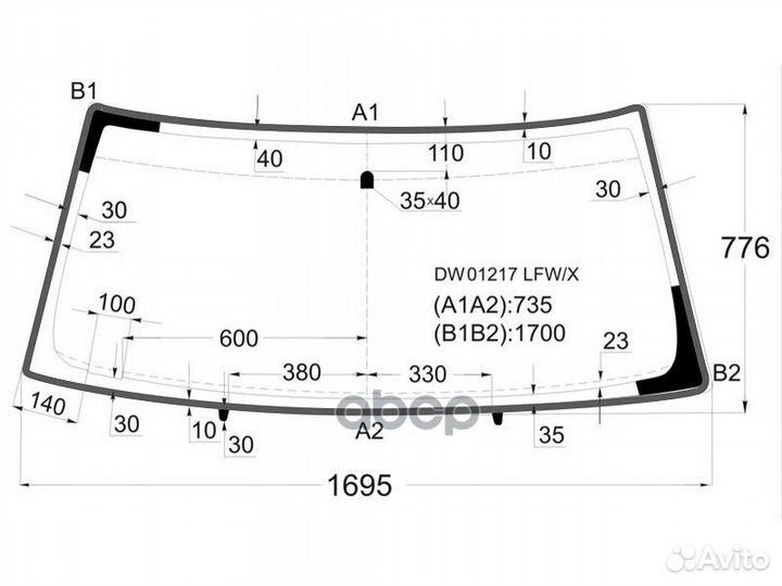 Стекло лобовое chevrolet tahoe/suburban 92-99