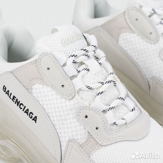 Кроссовки Balenciaga Triple S Silver / Clear Sole