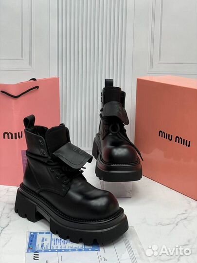 Ботинки женские зимние miu miu