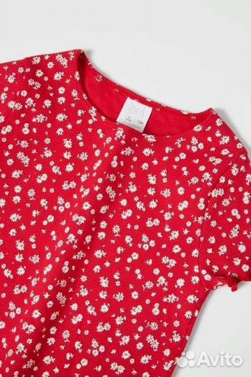 Футболка в рубчик для девочки, Zara