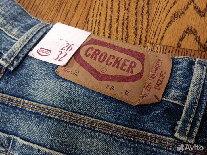 Джинсы прямые новые Crocker W26 L32