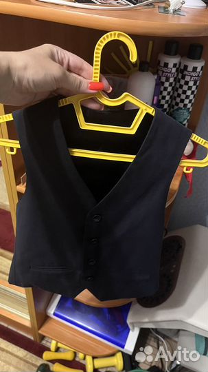 Школьный костюм жилет +пиджак