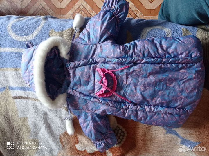 Конверт зимний для девочки