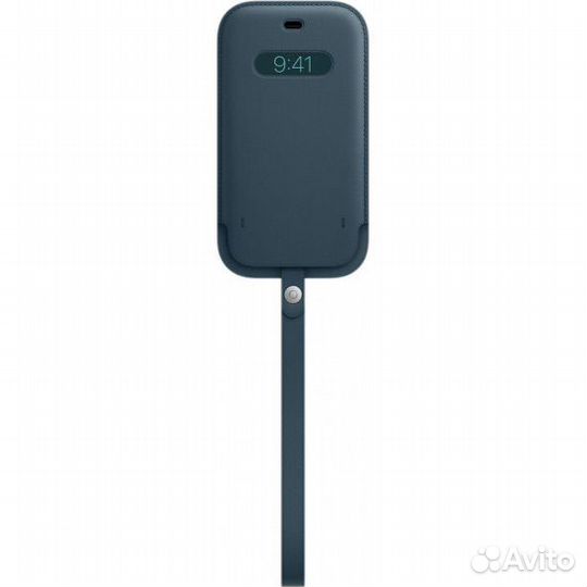 Чехол apple iPhone 12 leather sleeve baltic blue