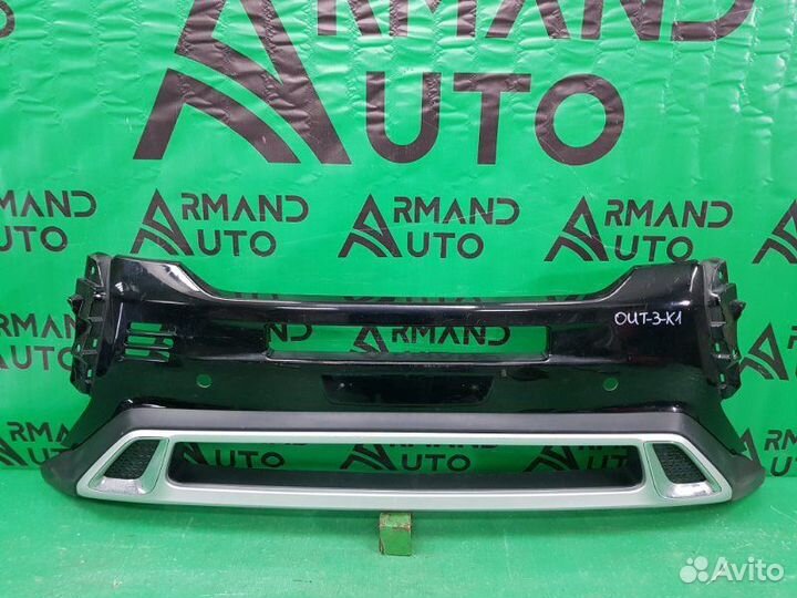 Накладка бампера передняя Mitsubishi Outlander 3