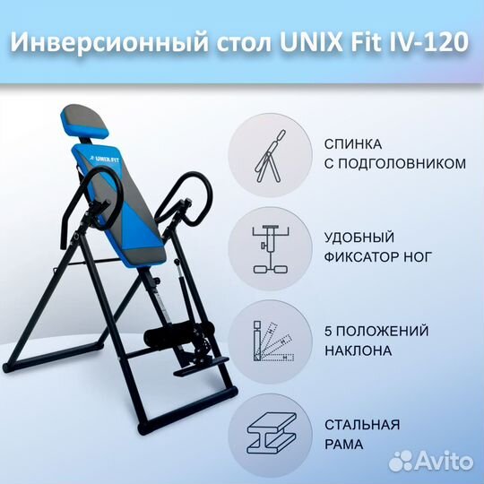 Инверсионный стол unix Fit IV-120 арт.120и.74