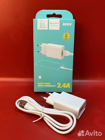 Зарядное устройство DC01V Micro USB White