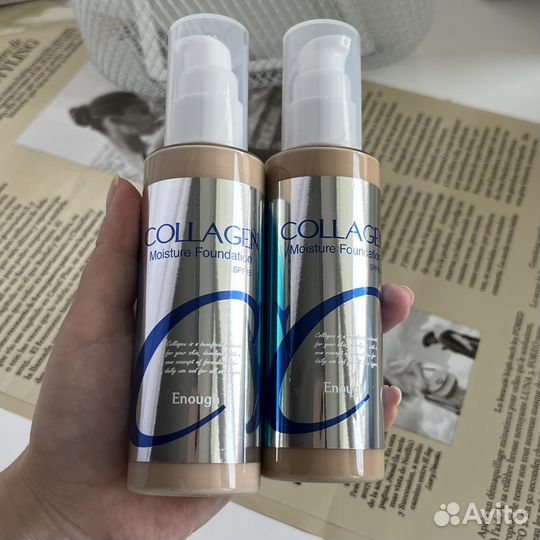 Тональный крем collagen корейская косметика