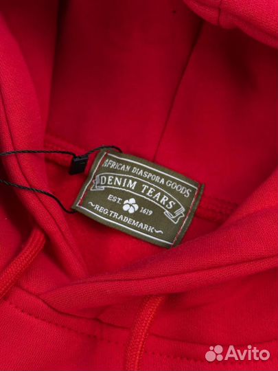 Худи Denim Tears Another Country красное