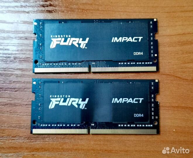 64Gb (32Gb*2) DDR4 3200 Kingston Fury для ноутбука