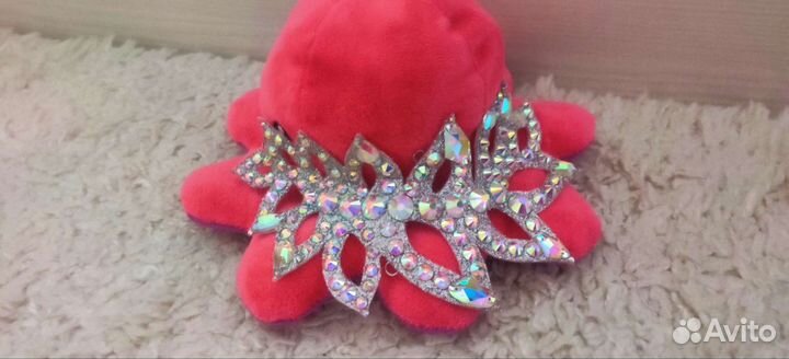 Украшение на голову, пучок, полупальцы со стразами