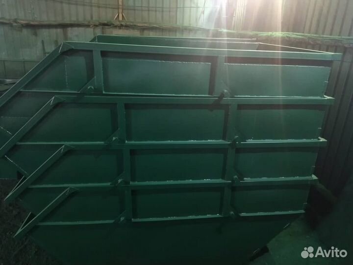 Мусорный контейнер 8м3 бункер (Зелёный)