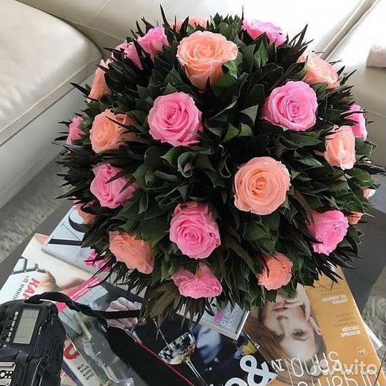 Цветы розы букет