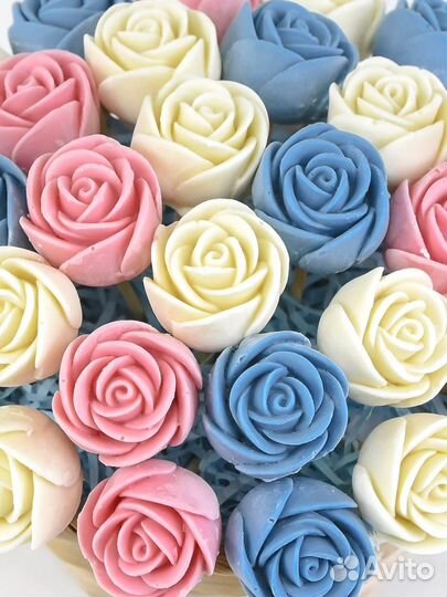 Цветы из эластичного шоколада