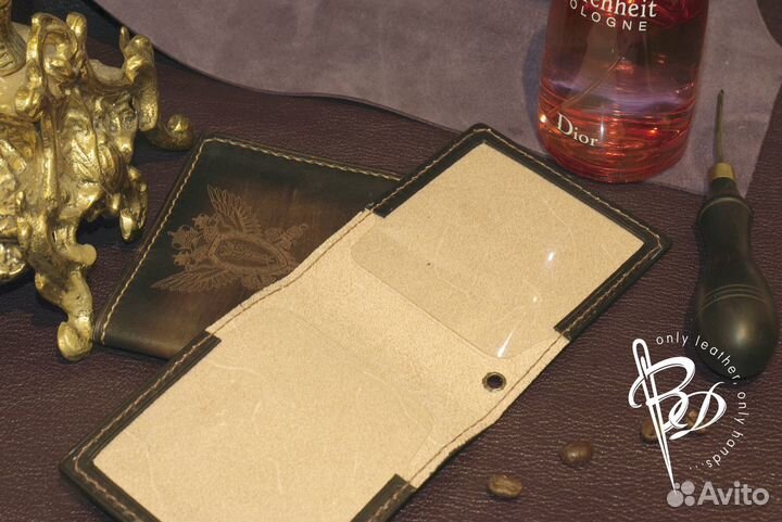 Обложка на удостоверение полиции, мвд, фсб. Кожа