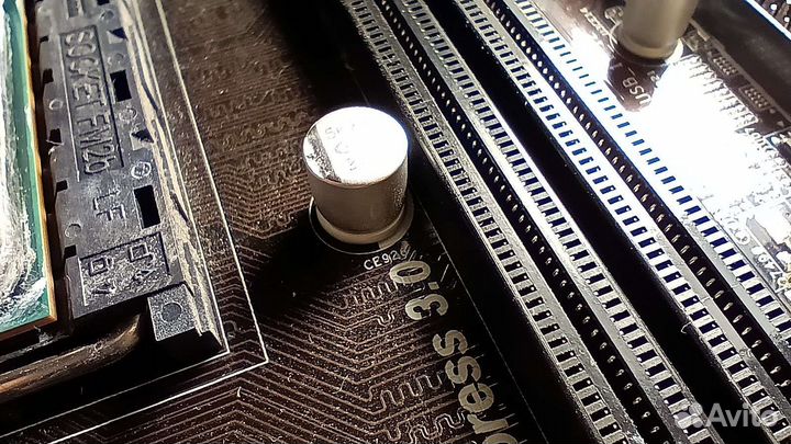 Неисправная материнская плата с процессором fm2