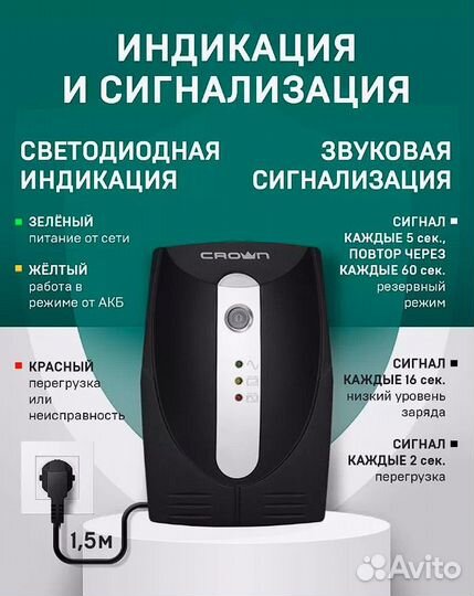 Источник бесперебойного питания CMU-500X