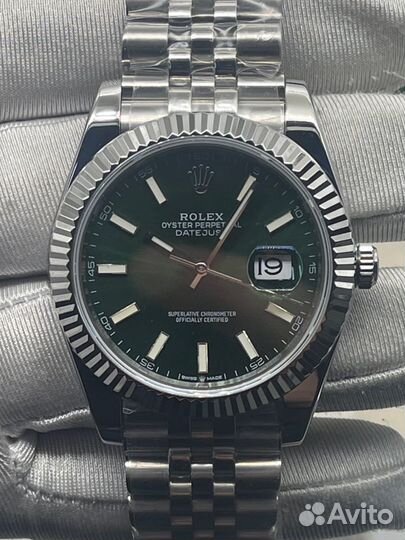 Часы Rolex datejust green механические