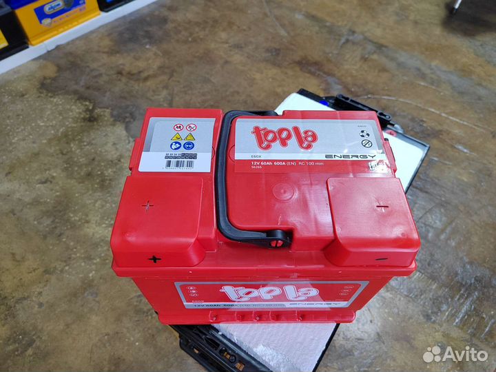Аккумулятор Topla 60 Ач прям 600 А