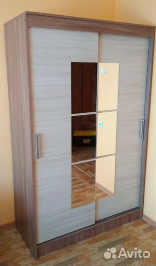 Шкаф-купе 1,26 метра Ясень шимо