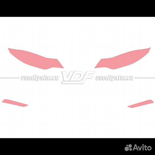 Плёнка для оклейки фар на автомобиле KIA Optima (F