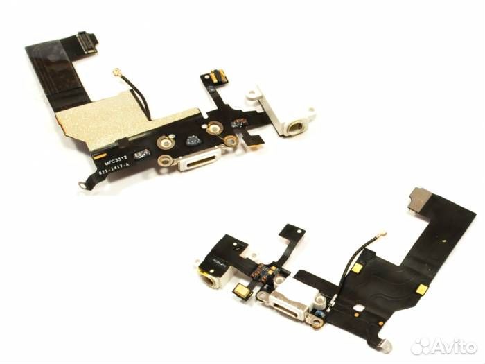 Шлейф iPhone 5 + разъем зарядки + разъем гарнитуры