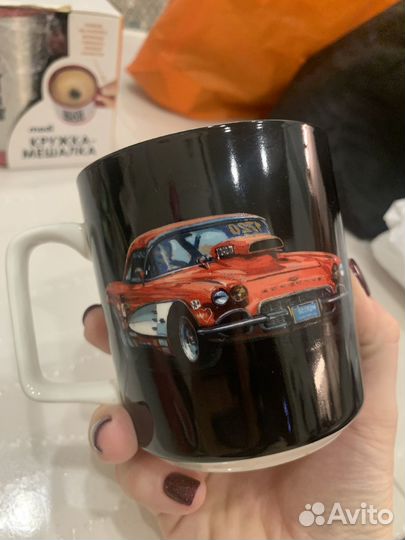 Кружка Коралл ретро авто новая
