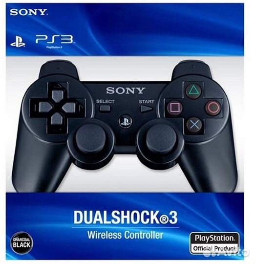 Геймпад джойстик Dualshock 3 для PS3 черный