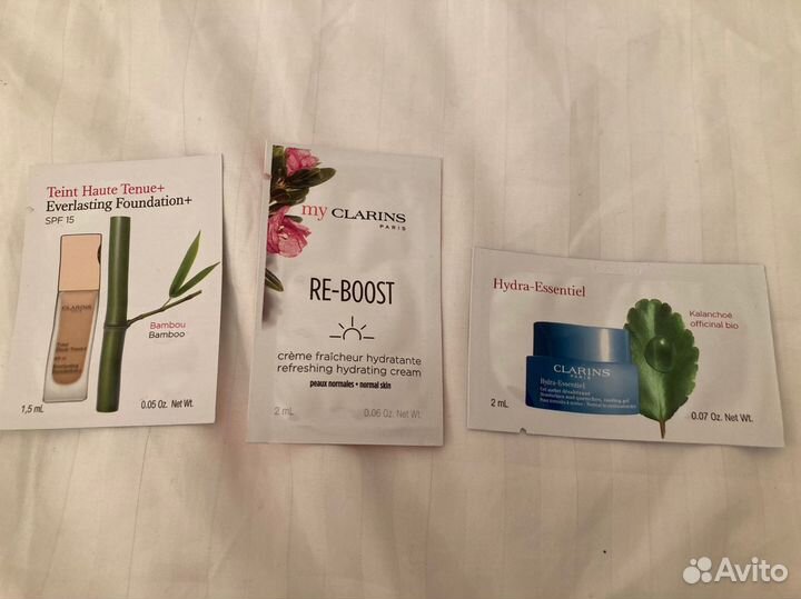 Пробники Франция Clarins Lancome La Roche Posay