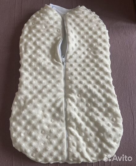 Кокон пелёнка на молнии для новорождённого 50-56