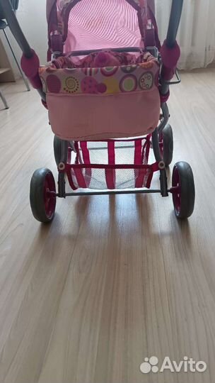 Коляска для кукол и большой пупс