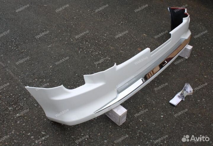 Губа передняя Modellista Toyota LC 200 12-15 белая