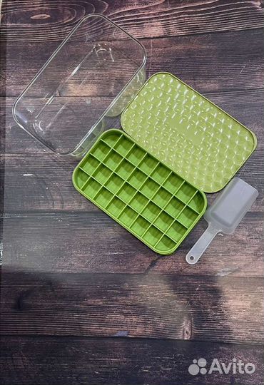 Форма-контейнер, для льда силиконовая с крышкой