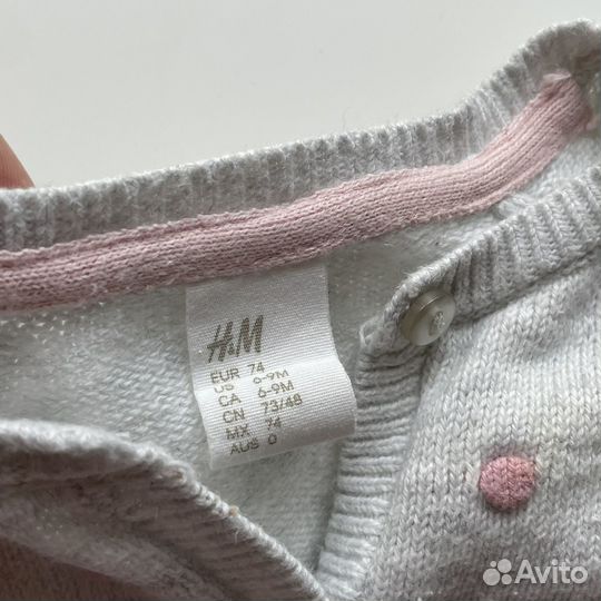 Пакет одежды на девочку 74 HM Mothercare