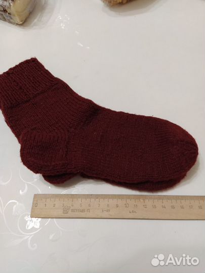 Носки, варежки, перчатки из овечьей шерсти руч раб