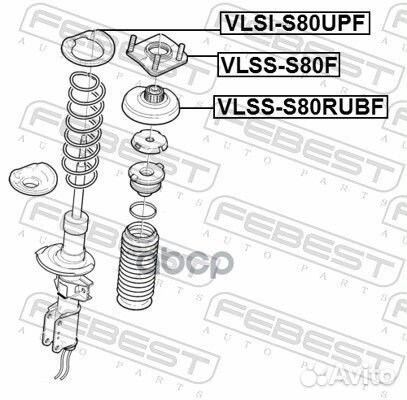 Опора амортизатора volvo XC90 2003- vlss-S80RUB