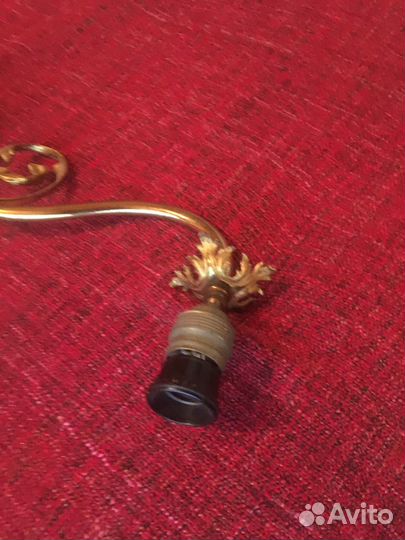 Антикварное бронзовое бра