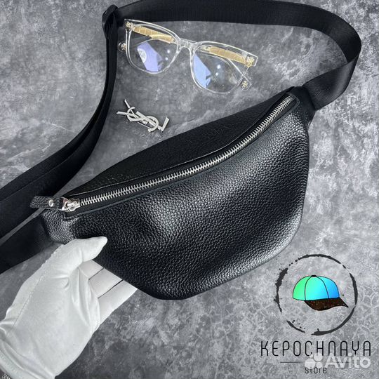 Сумка Поясная кожаная натуральная