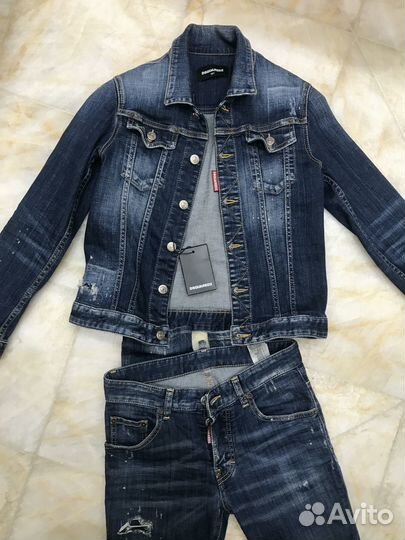 Джинсовый костюм Dsquared2