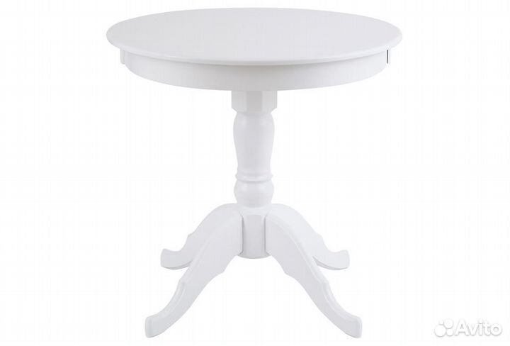Стол обеденный не раздвижной Круглый-80 белая эмал