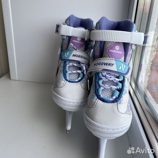 Коньки детские, nordway, р.26-31, раздвижные