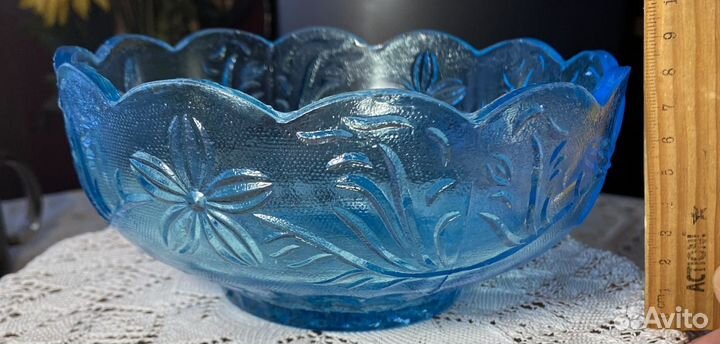 Стеклянная старинная посуда-1