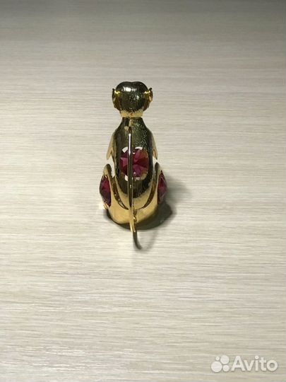 Фигурка Swarovski Обезьяна позолоченная