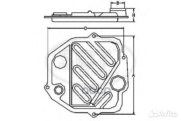 Фильтр масляный АКПП с прокладкой SG1063 SCT