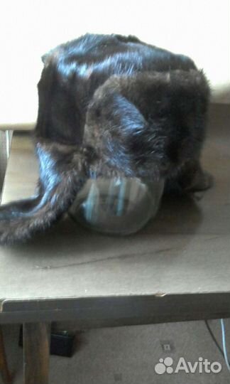 Мужская шапка из норки и воротники из натурального