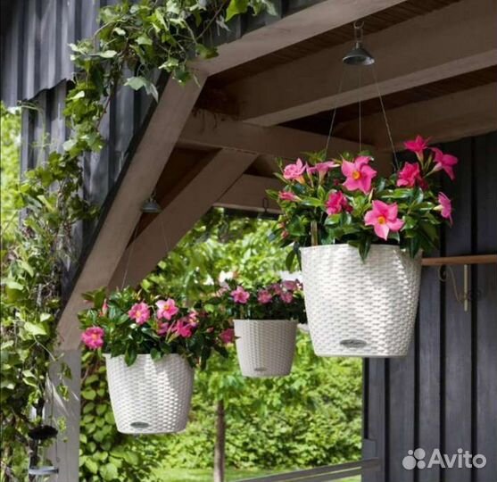 Кашпо подвесное lechuza Nido Cottage 28 бежевый